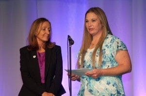 Legal Aid attorney Deborah Dallmann, speaking alongside her client, told the audience about a boy who was bullied at school. The boy’s mother’s recalled that when she asked the school district for a special education evaluation, they refused. The child was on the autistic spectrum but it took a request from her Legal Aid attorney to get the services the child required.