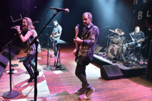 First Offenders band rocking the stage at the House of Blues