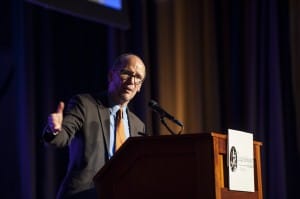 US Secretary of Labor Tom Perez addresses the crowd at Legal Aid's annual event.